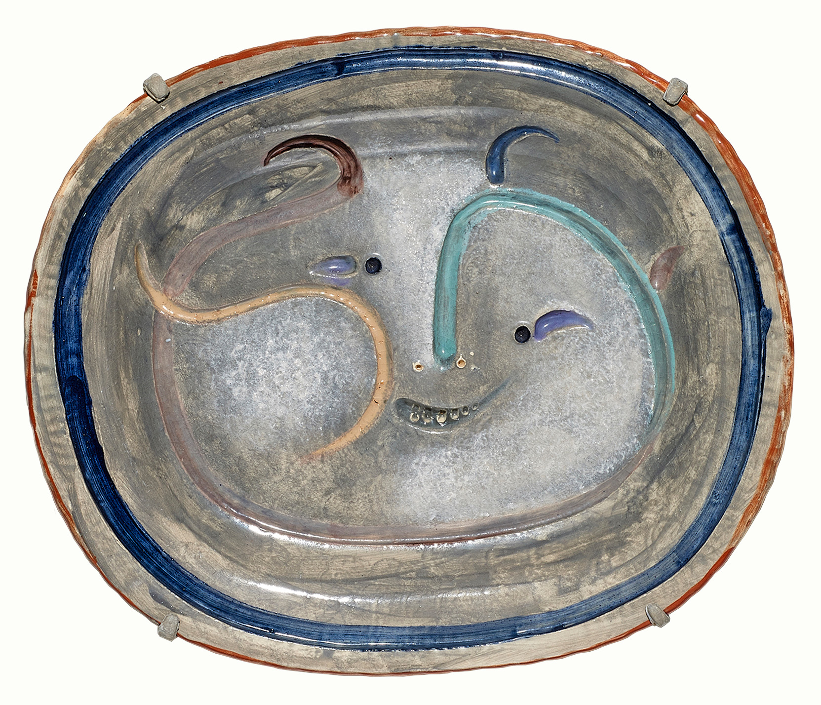 Pablo Picasso, Visage Masque, ceramic plate.