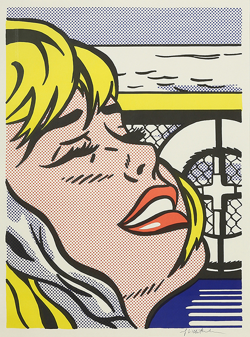 Roy Lichtenstein (American, 1923–1997), Shipboard Girl, 1965, offset lithograph, 27.25" x 20.25".