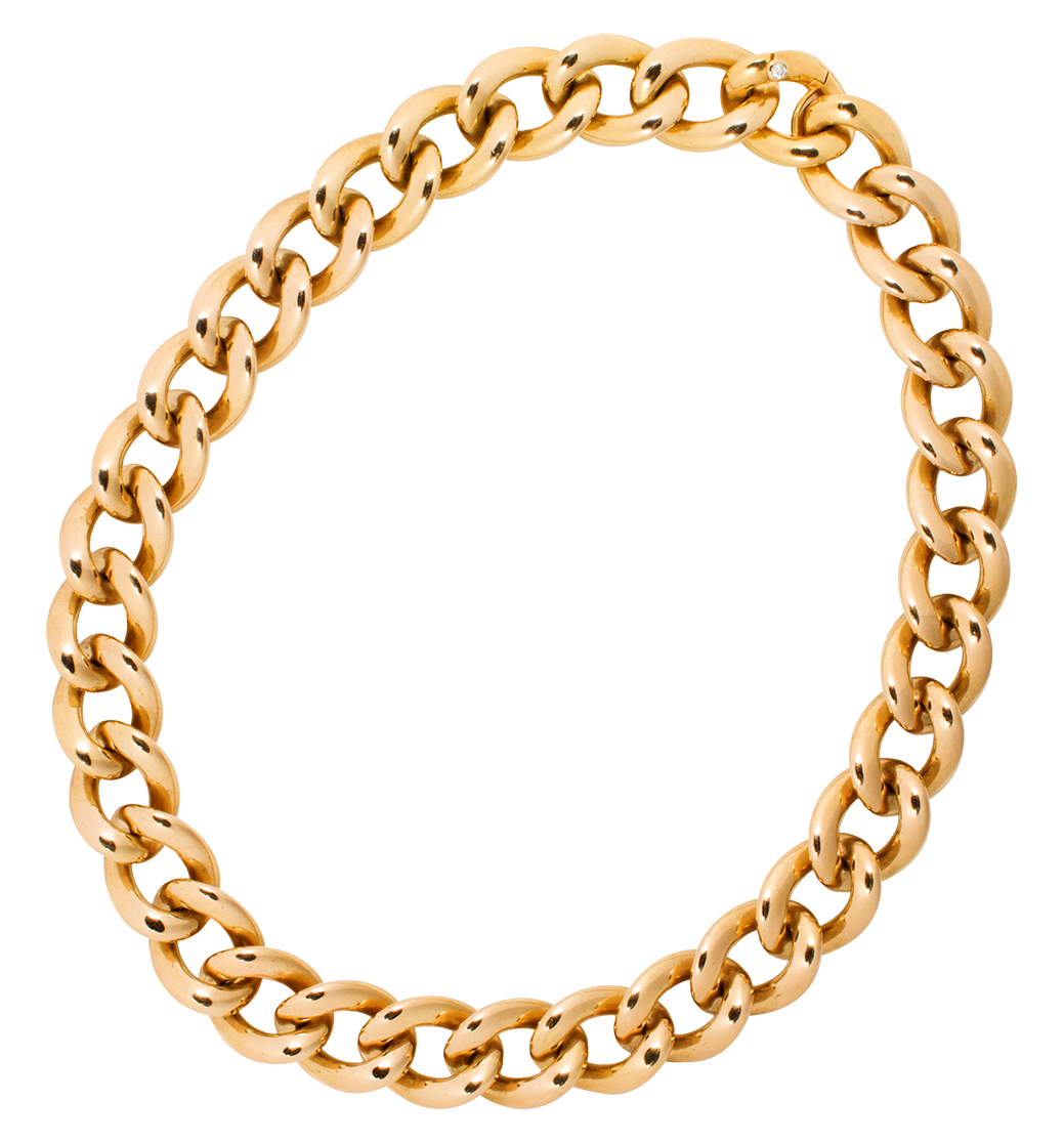An eighteen karat gold necklace, Seaman Schepps.