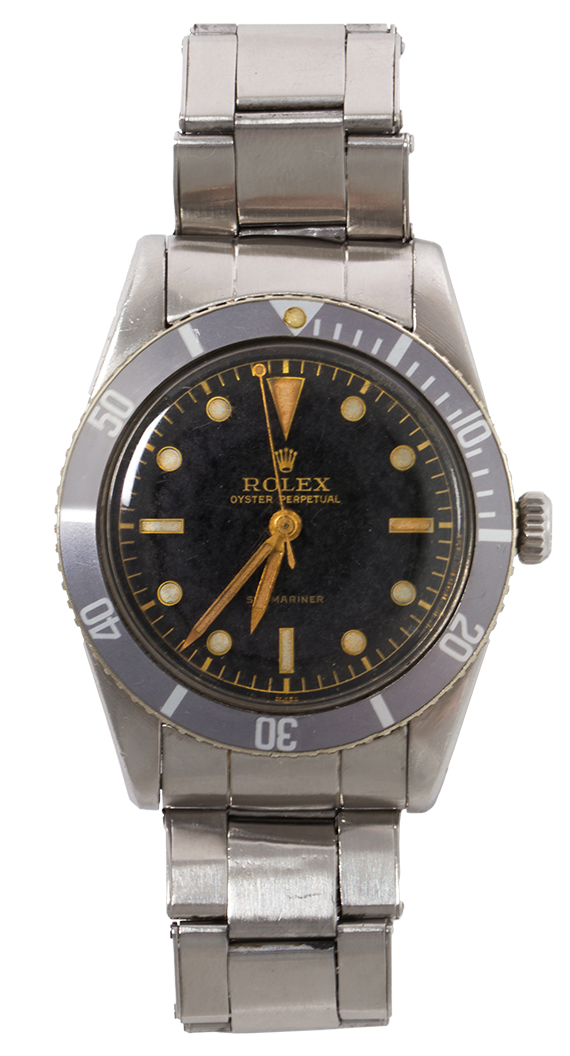 An early Rolex small crown Submariner wristwatch, ref 6205.