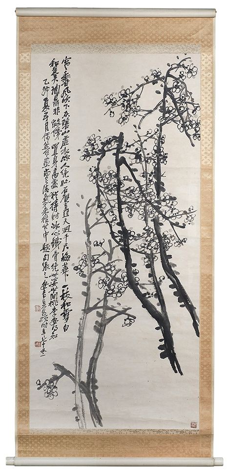 Wu Changshuo (1844–1927), Plum Blossom. Provenance: Acquired in Shanghai prior to 1945.Estimate: $50,000–$70,000.