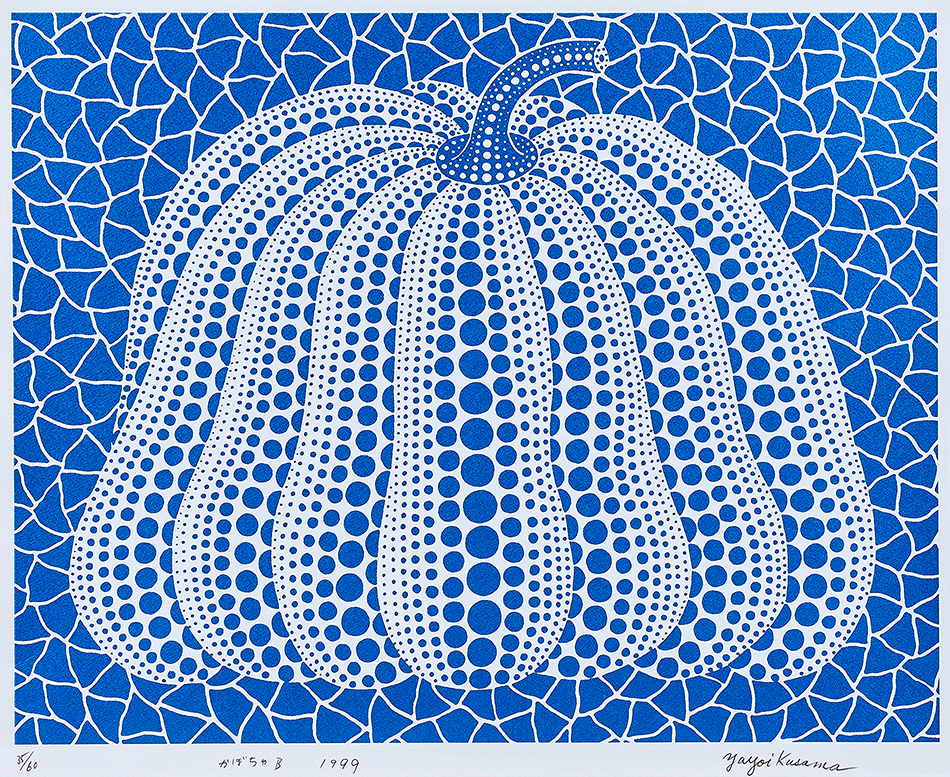 Yayoi Kusama (Japanese, b. 1939), Pumpkin, 1983, screenprint, 23" x 19".Estimate: $30,000–$50,000 (one of two to be offered).
