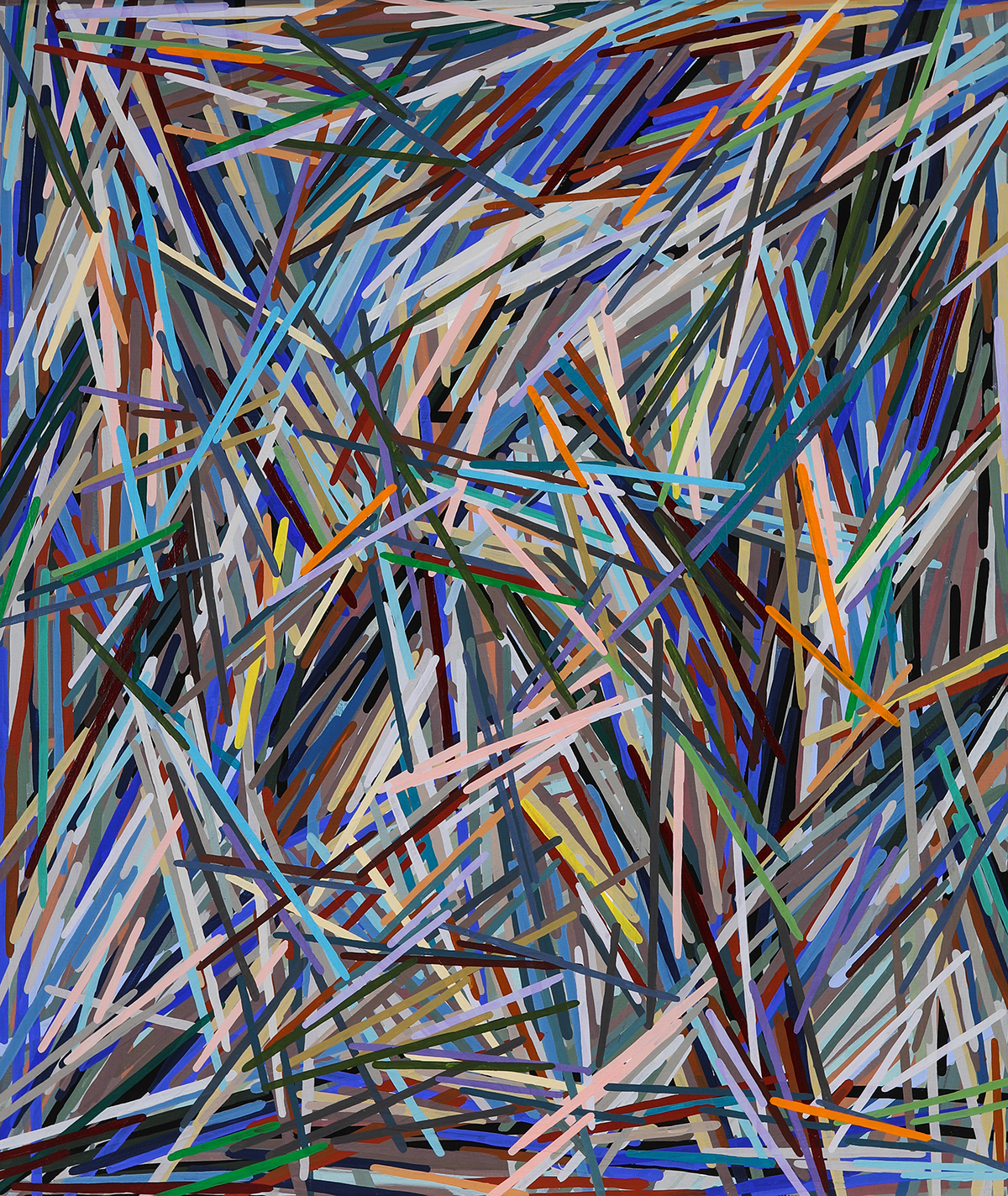 Charles Arthur (Chuck) Arnoldi, (American, b. 1946), <em>Pico</em>, 1978, acrylic on canvas, 40" x 34".<br><b>Estimate: $25,000–$30,000</b>