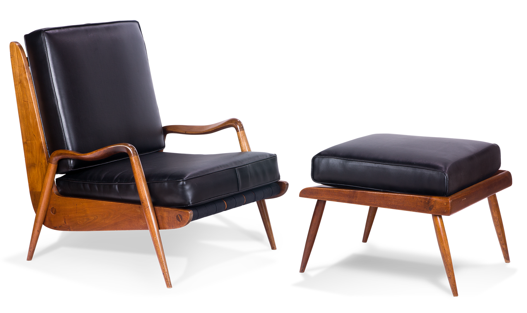 Phillip Lloyd Powell, New Hope Lounge Chair and Ottoman.Sold: $15,000