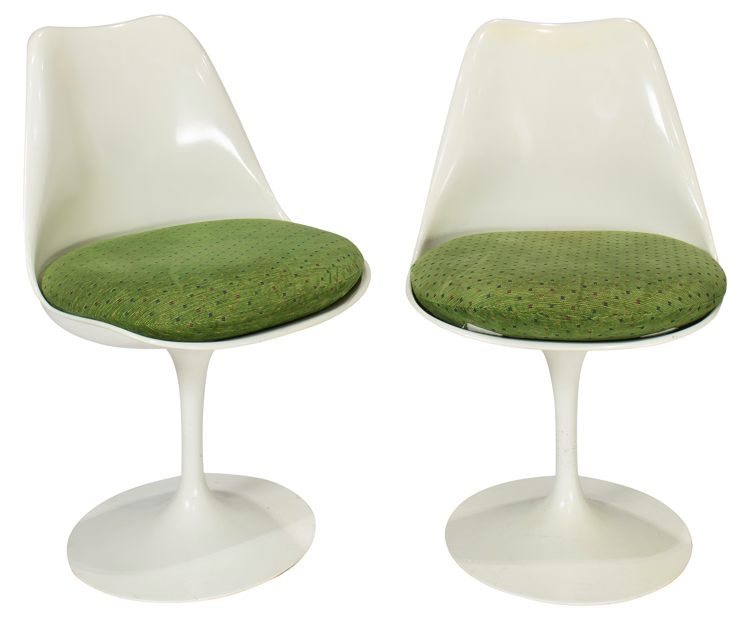 Eero Saarinen for Knoll Tulip chairs (part of a larger dining suite).