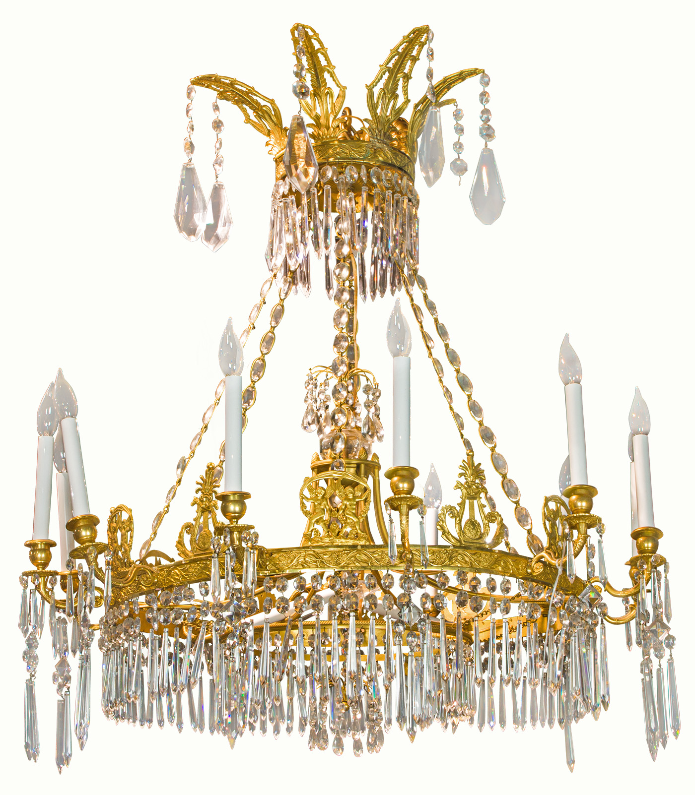 A Russian Napoleonic chandelier.