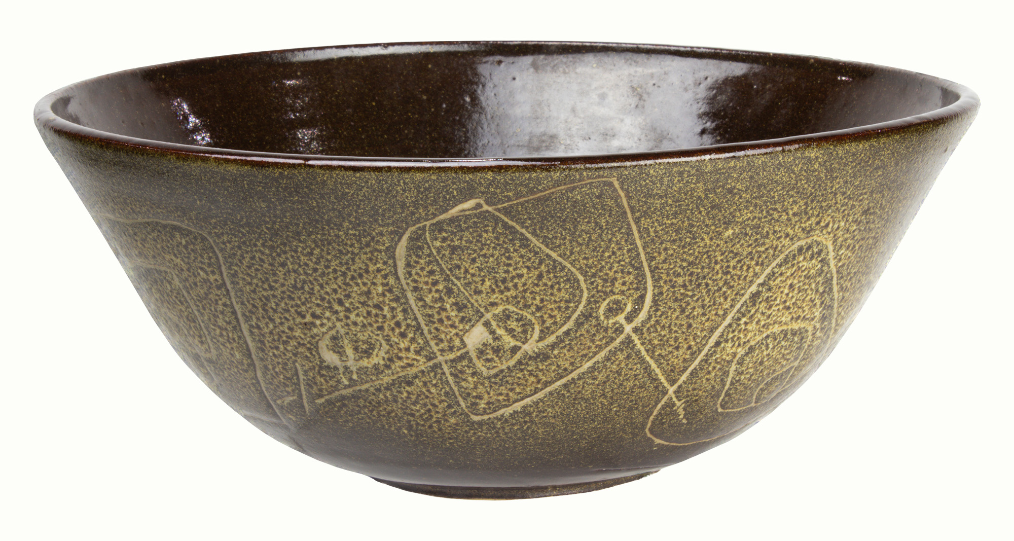 Toshiko Takaezu glazed stoneware bowl