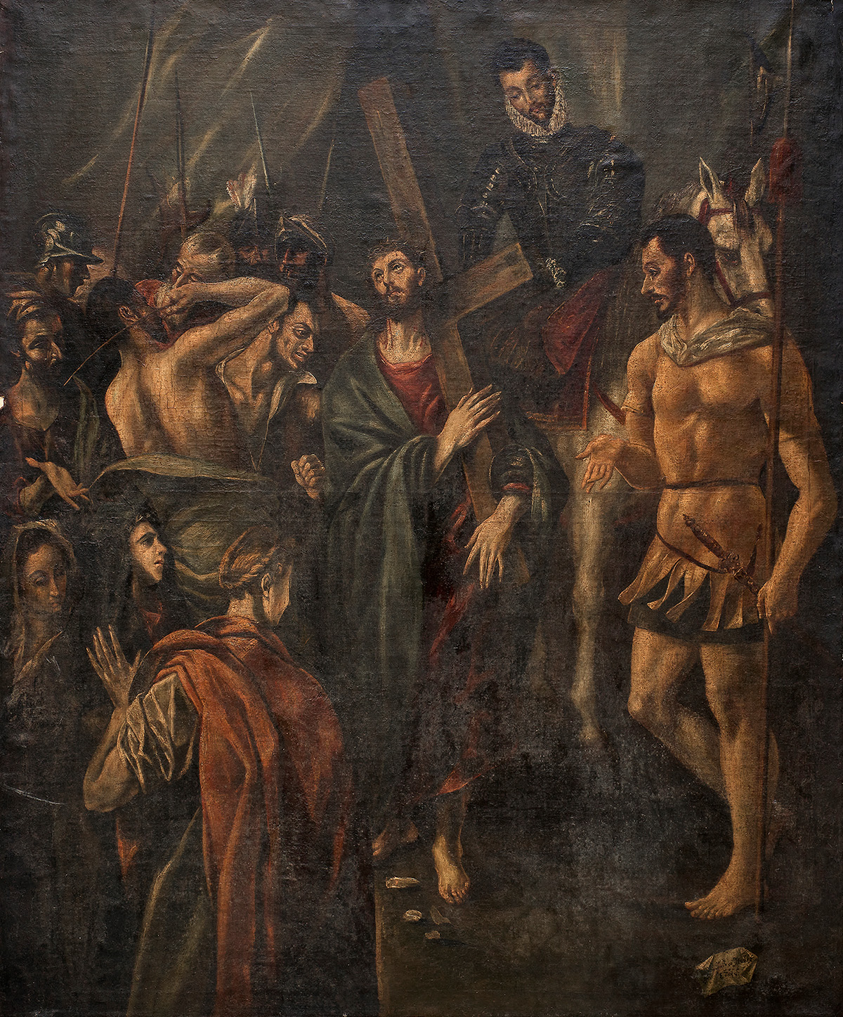 Circle of El Greco, Untitled (Christ with the Cross on his Back and the Roman Soldiers)