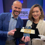 Clars Fine Jewelry & Timepieces Associate Specialist, Yao Jiang, with Rob Stewart, PBS TV Host & Executive Producer.