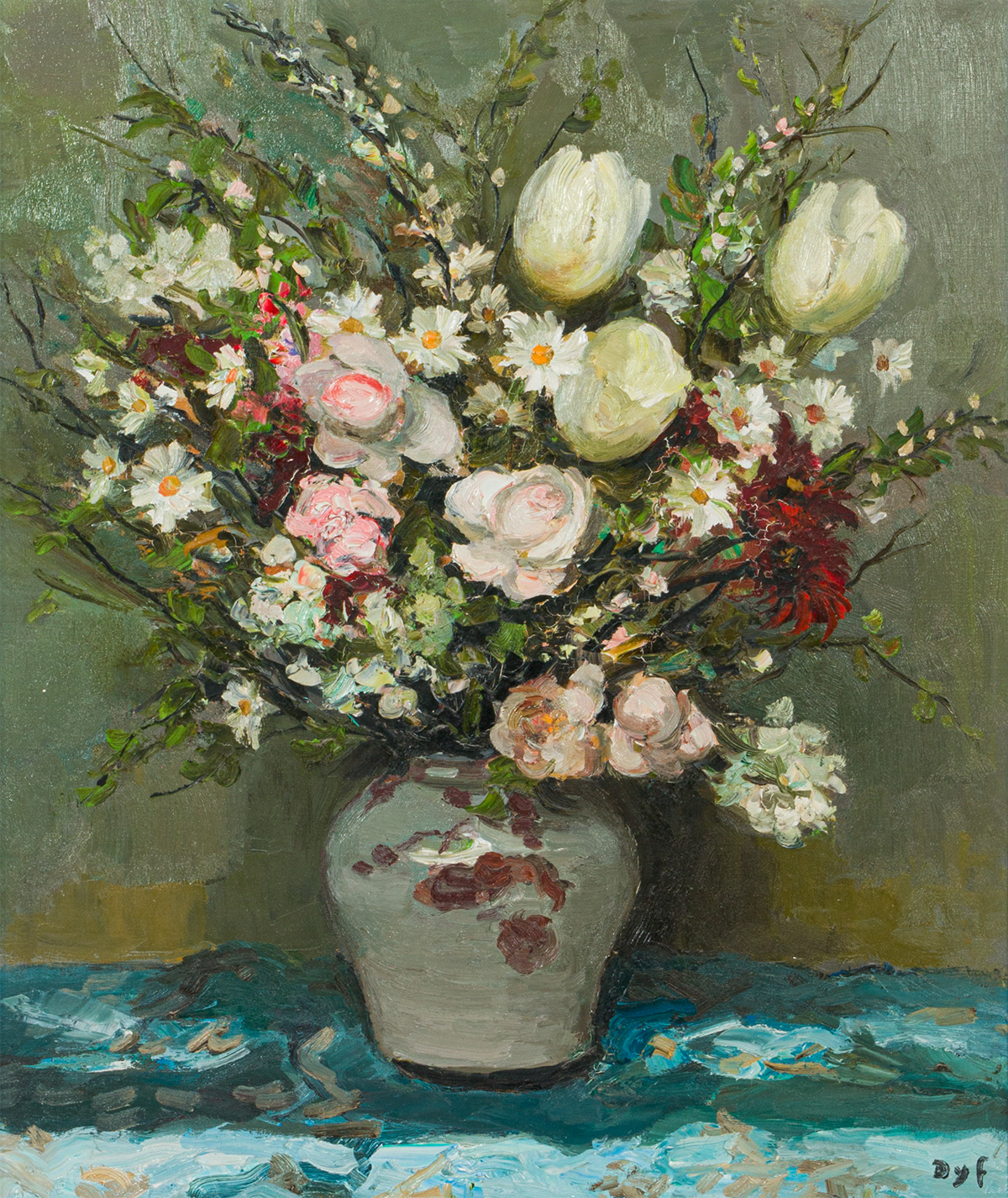Marcel Dyf, Untitled (Still Life with Flowers).