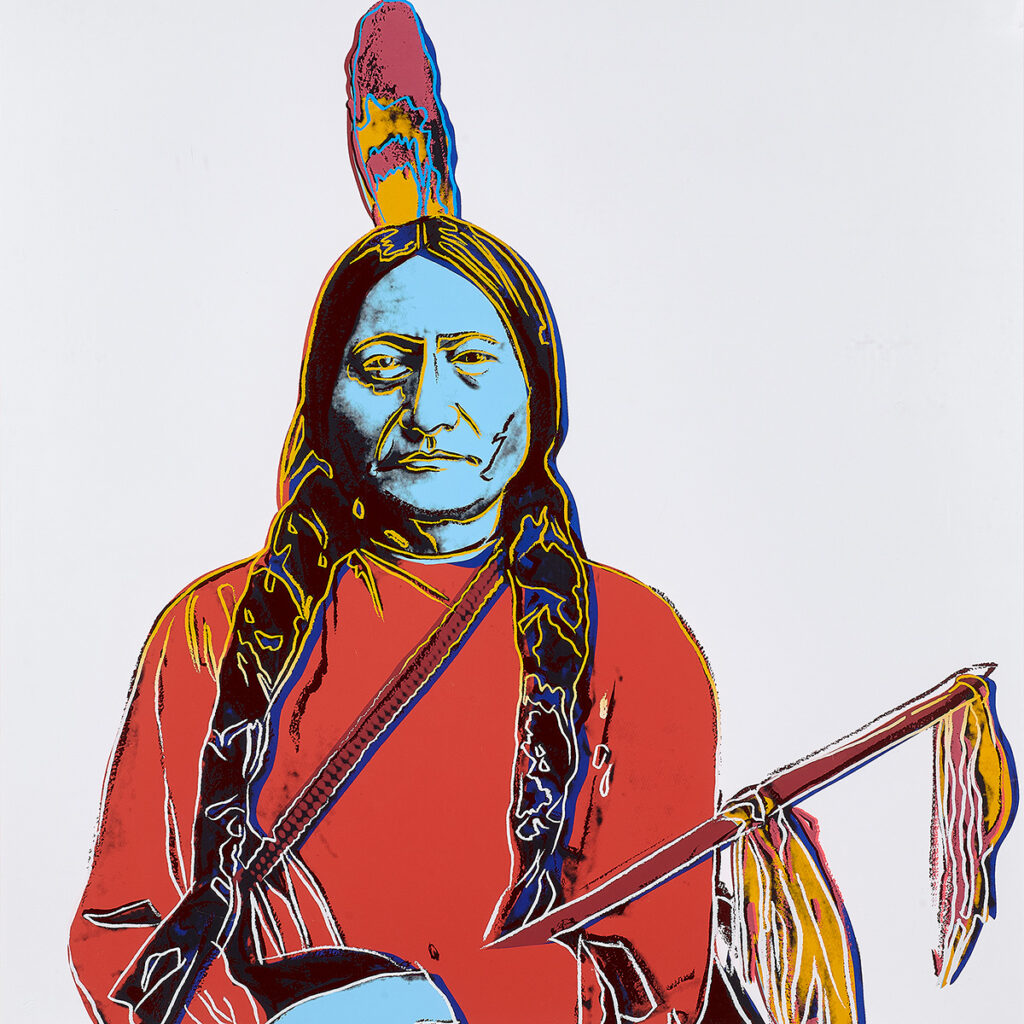 Andy Warhol, Sitting Bull from Cowboys and Indians.