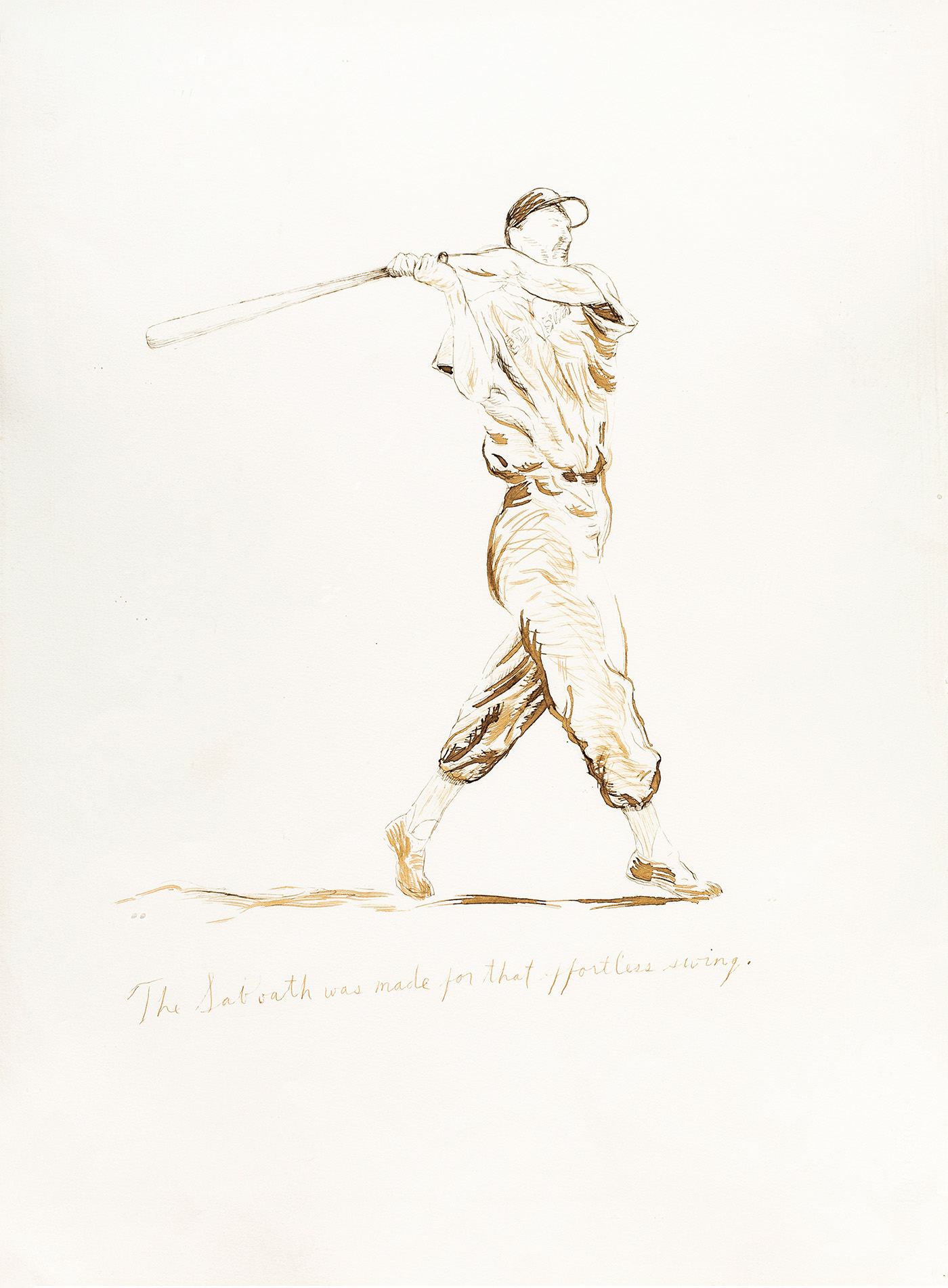 Raymond Pettibon, Untitled (The Sabbath Was Made For That Effortless Swing).