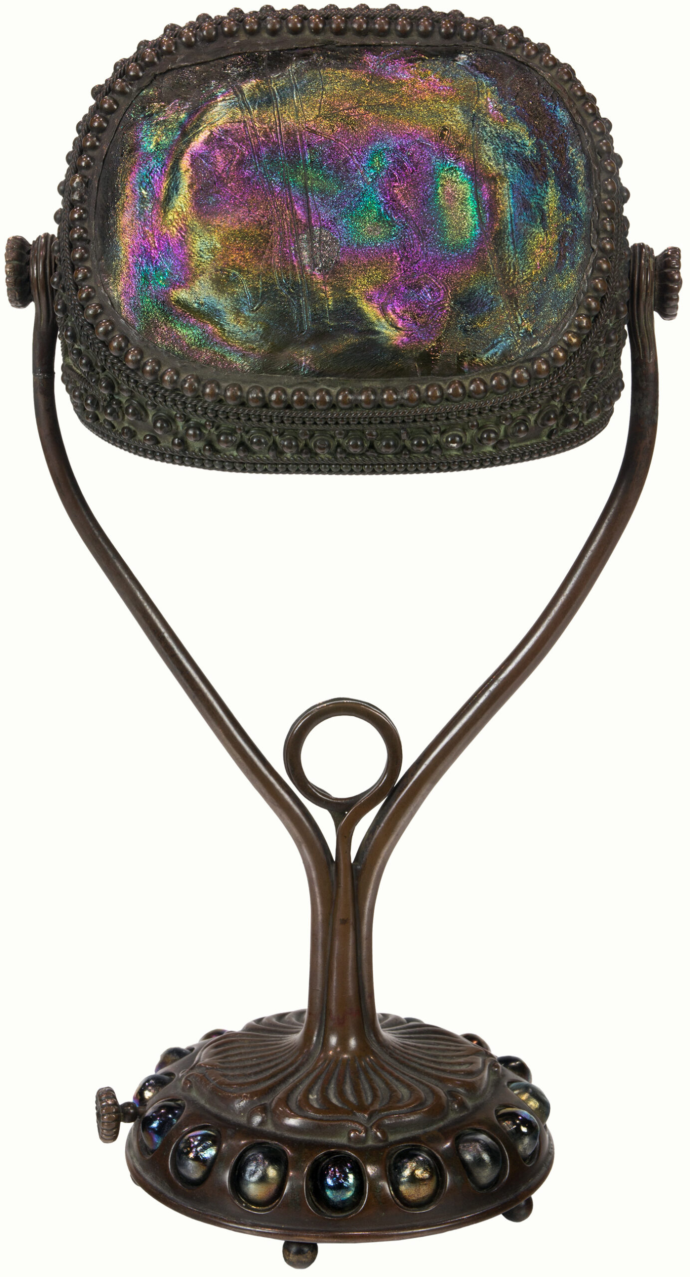 A Tiffany Studios ‘Turtle-Back’ desk lamp.