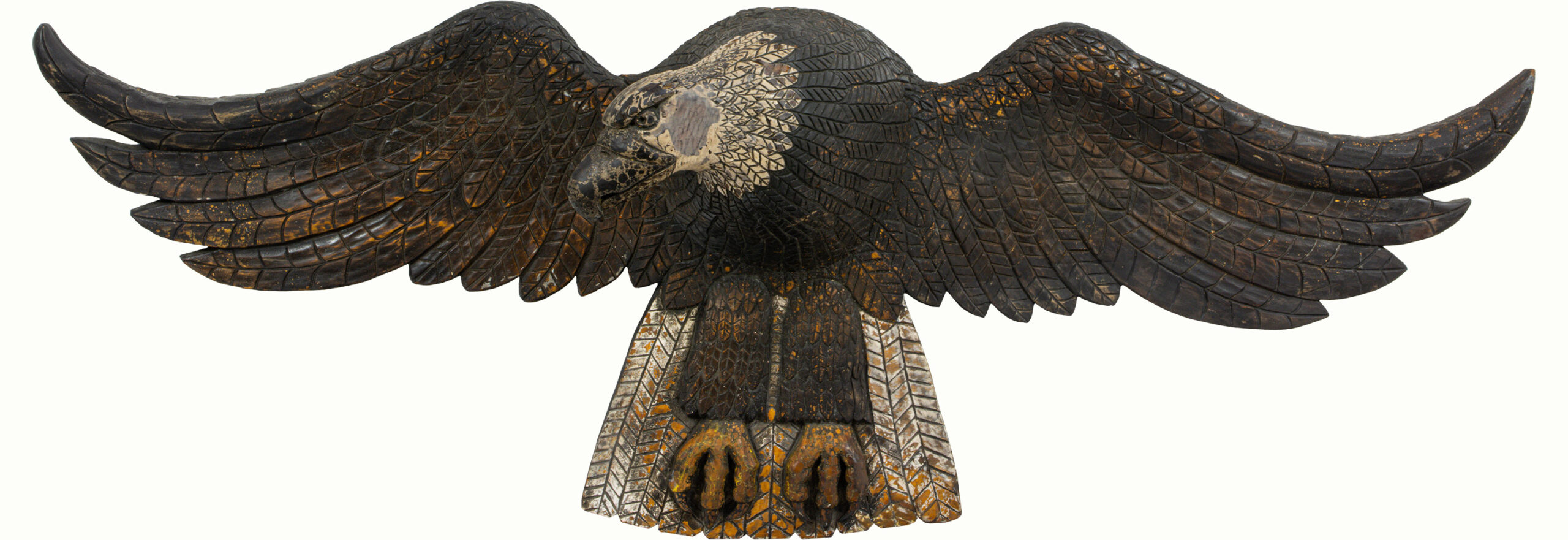 An American carved eagle.