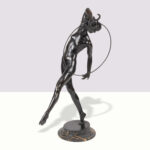 Adolph Alexander Weinman (American, 1870–1952), Untitled (Nude Dancer with Hoop), 1922, bronze sculpture, 19″h.