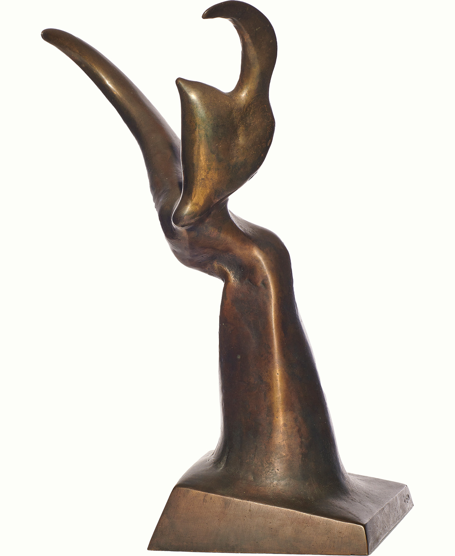 Richard Howard Hunt (American, 1935–2023), Untitled, 1979, bronze, 11.25″ x 5.25″ x 8″.