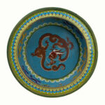 A Chinese cloisonné enamel dragon wash basin.