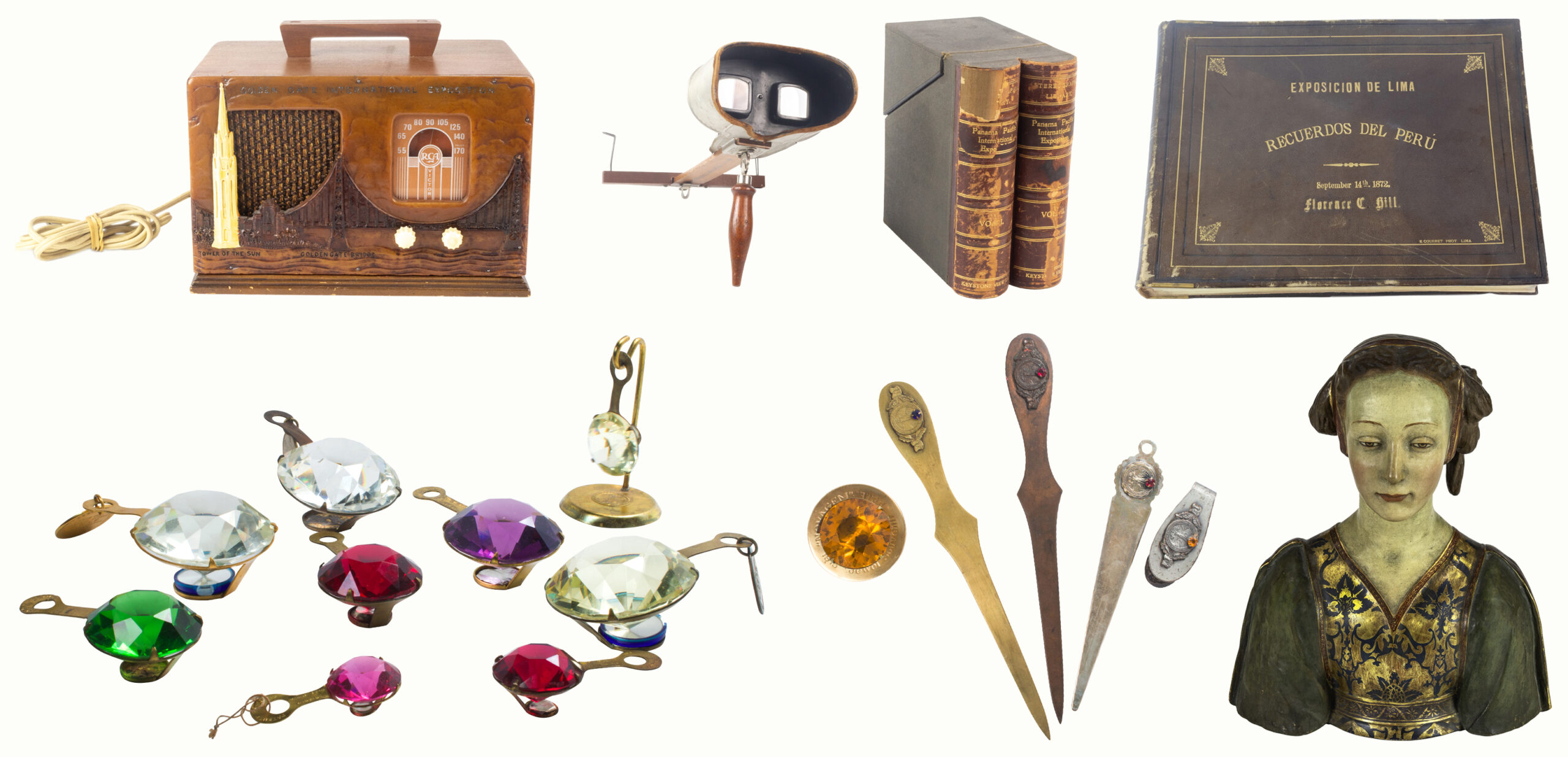 An extensive and fine private collection of items from the 1915 Panama-Pacific International Exposition (PPIE) in San Francisco.