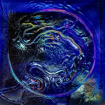 A Tiffany Studios Favrile molded glass dragon tile.