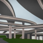 Brian Alfred (American, b.1974), Overpass, 2002, acrylic on canvas, 72″ x 90″.Estimate: $8,000–$12,000