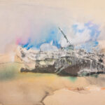 Chuang Che (Zhuang Zhe, b. 1934), Untitled Abstract Landscape, oil on canvas, 39.25″ x 49.5″.Estimate: $10,000–$15,000