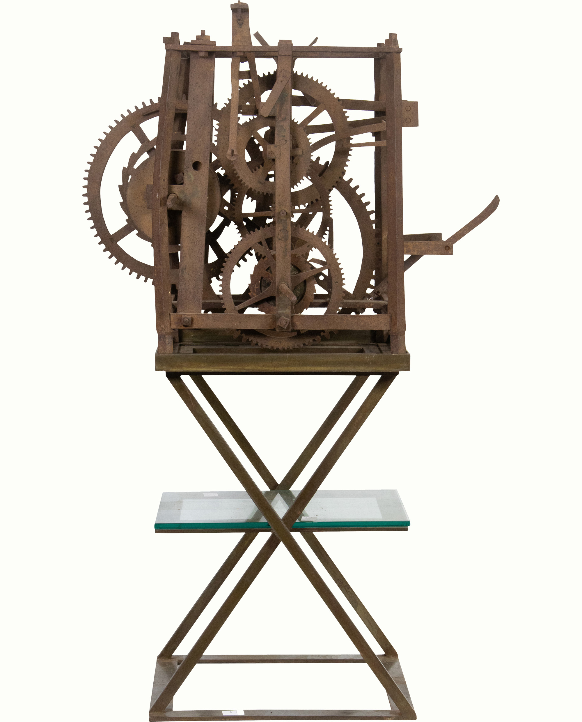 A clock tower movement.<br><b>Estimate: $600–$800</b>