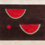 Rufino Tamayo (Mexican, 1899–1991), Sandias con Manzana, 1985, mixografia, 27″ x 34.5″. Estimate: $3,000–$5,000