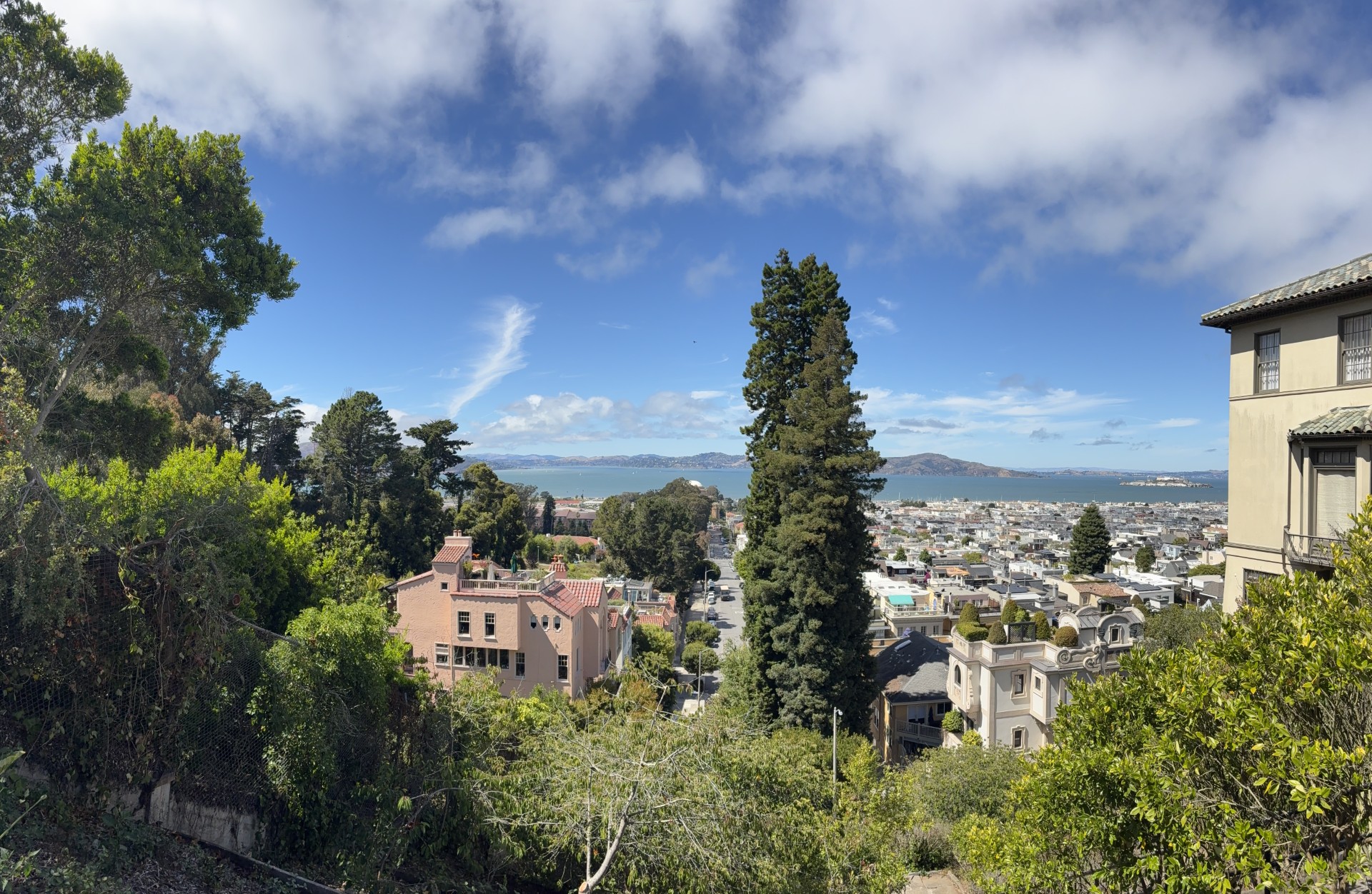 View of San Francisco from Senator Feinstein’ residence.