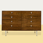 A pair of George Nelson for Herman Miller rosewood Thin Edge cabinets (1&nbsp;pictured).Estimate: $5,000–$7,000