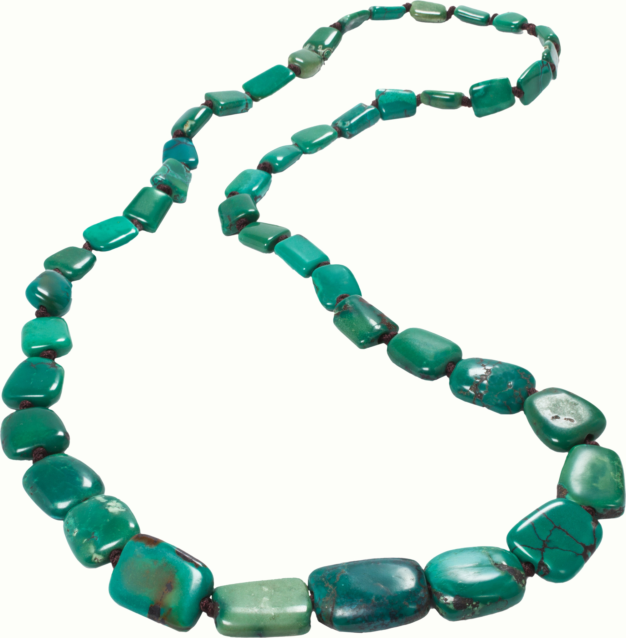 A Tibeten turquoise bead necklace.<br><b>Estimate: $800–$1,200</b>