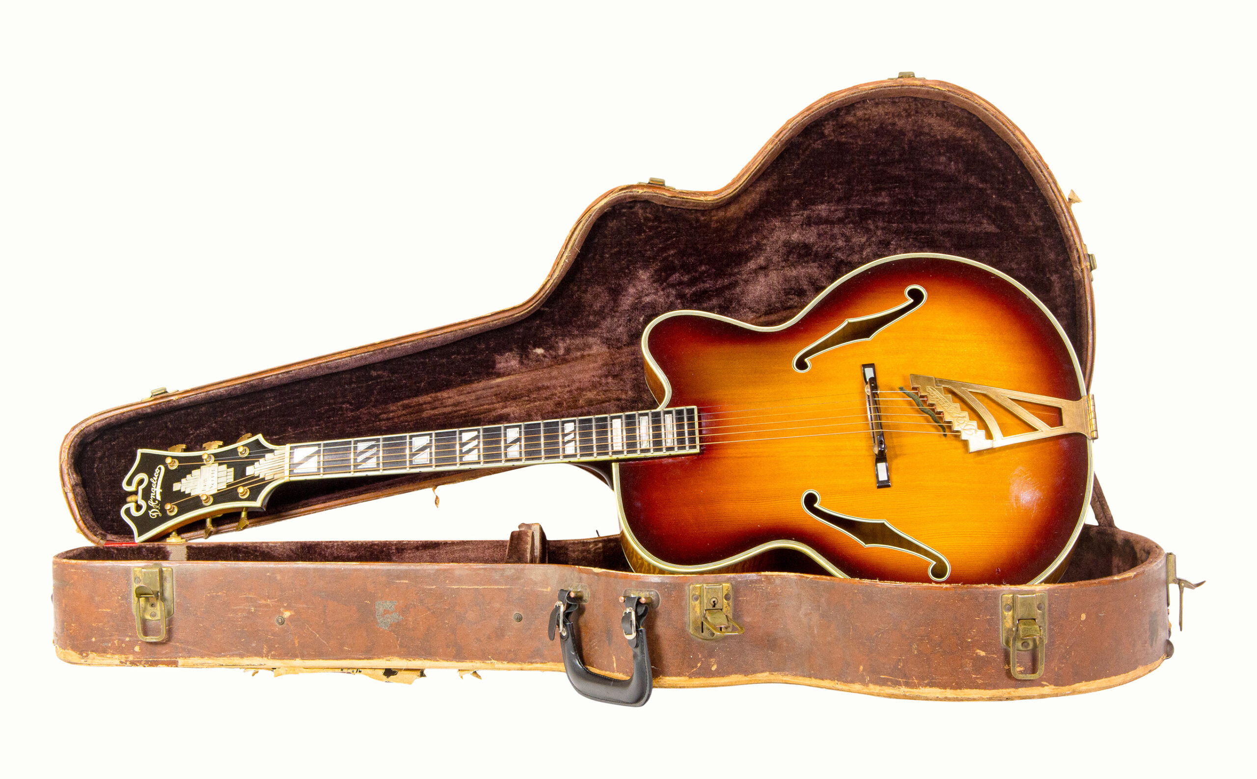 A D’Angelico New York “New Yorker” Guitar. Sold: $48,000This property is being sold at public auction as provided by Internal Revenue Code section 6335. Only the right, title, and interest of the Hank Risan is being offered for sale. Property is sold “as is, where is” without recourse against the United States. The United States offers no Guarantee or warranty, implied or expressed on the condition of any property or its fitness for any purpose or use.