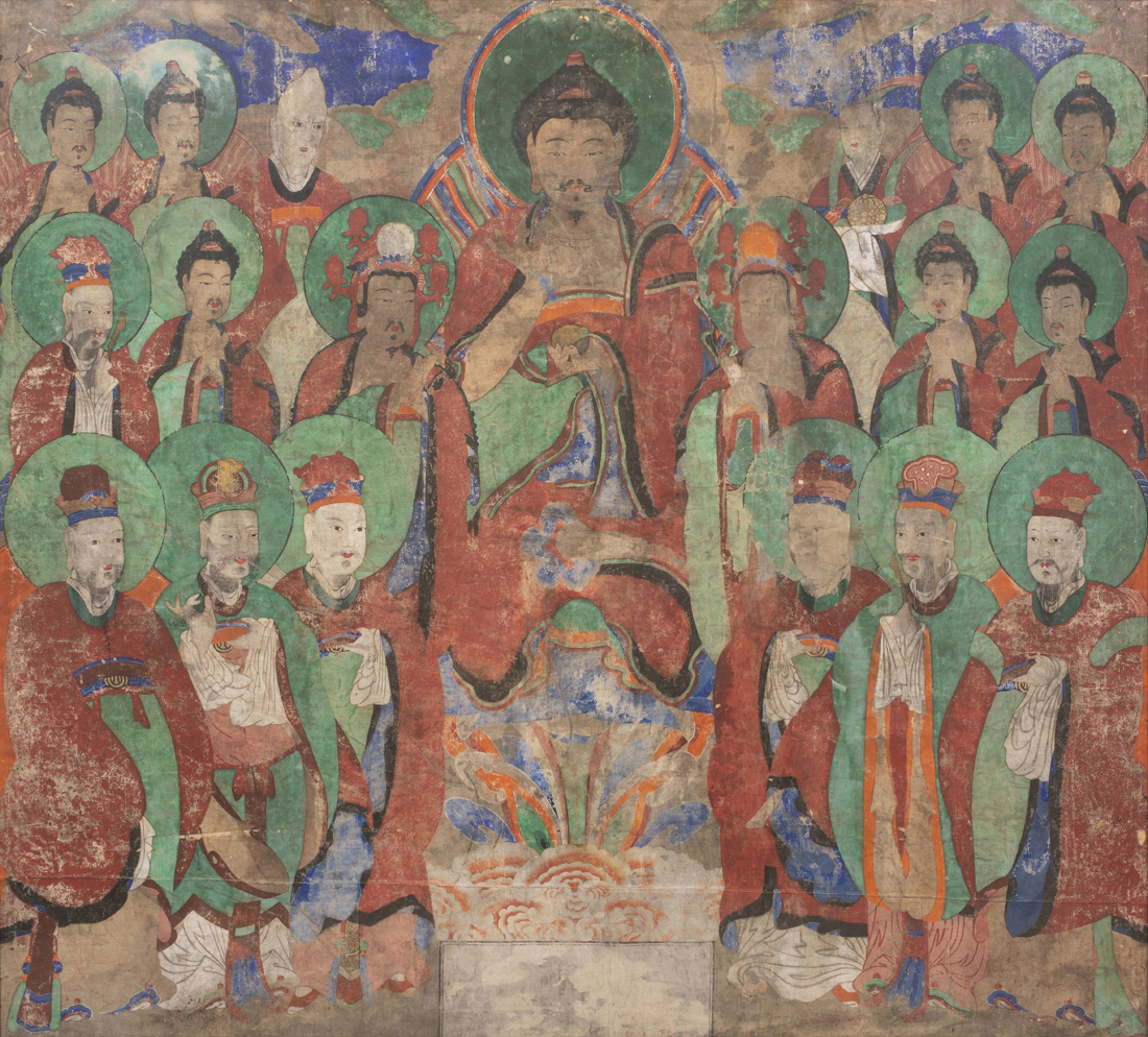 A Korean Buddhist painting of Tejaprabha Buddha. Sold: $1,905