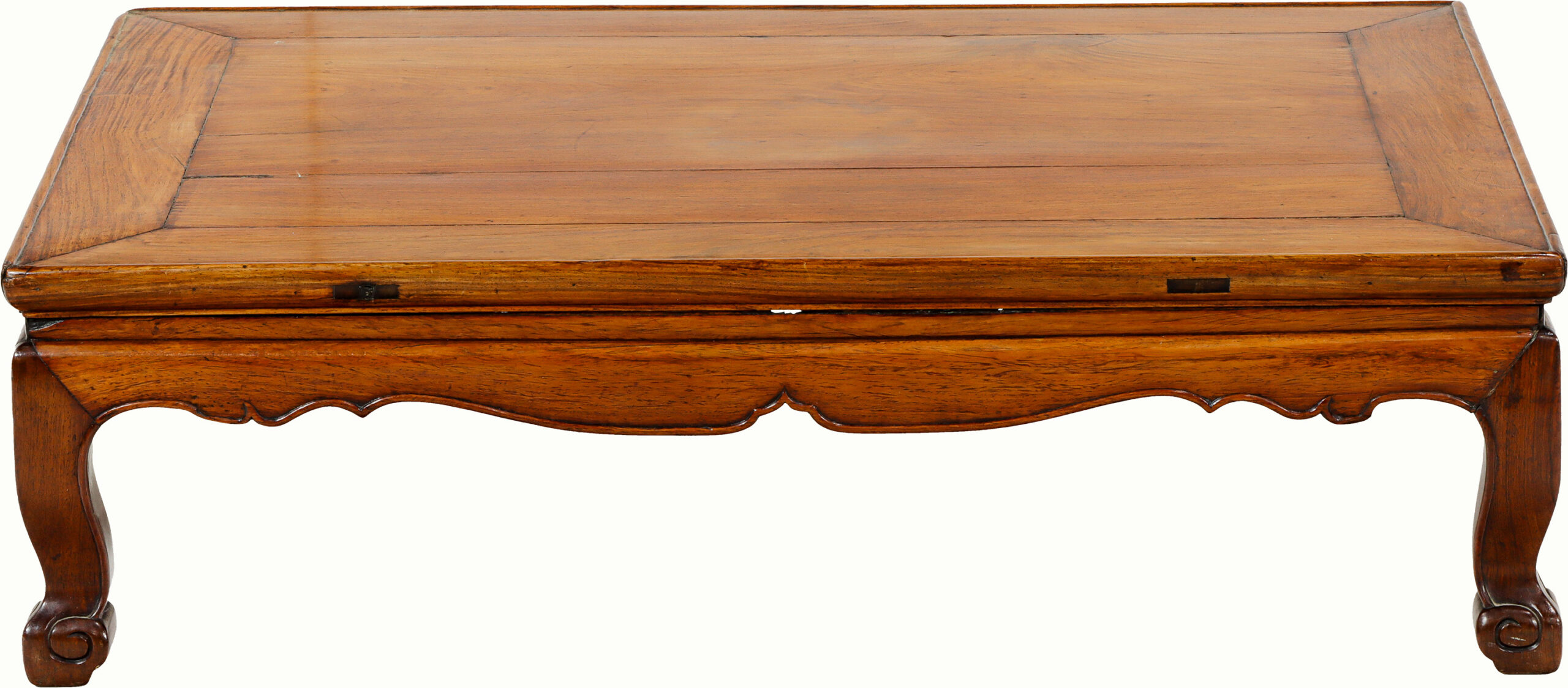 A Chinese huanghuali kang table, 18th century. <br><b>Estimate: $5,000–$7,000</b>