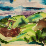 Victor Higgins (American, 1884–1949), Untitled (Near Taos), watercolor, 10.5″ x 13.5″. Estimate: $10,000–$15,000