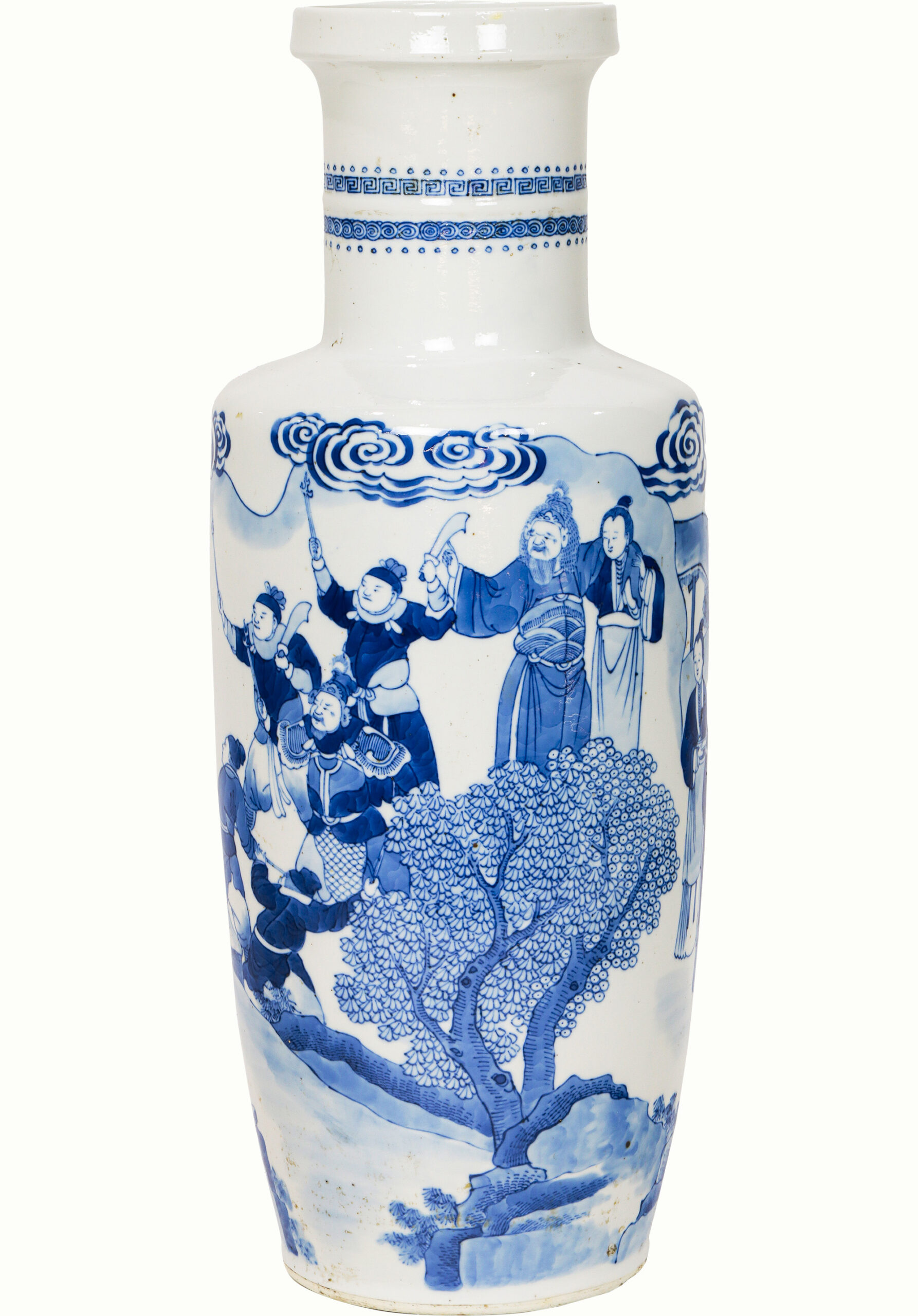 A Chinese blue and white and celadon ground ‘horse’ vase. <br><b>Estimate: $3,000–$5,000</b>
