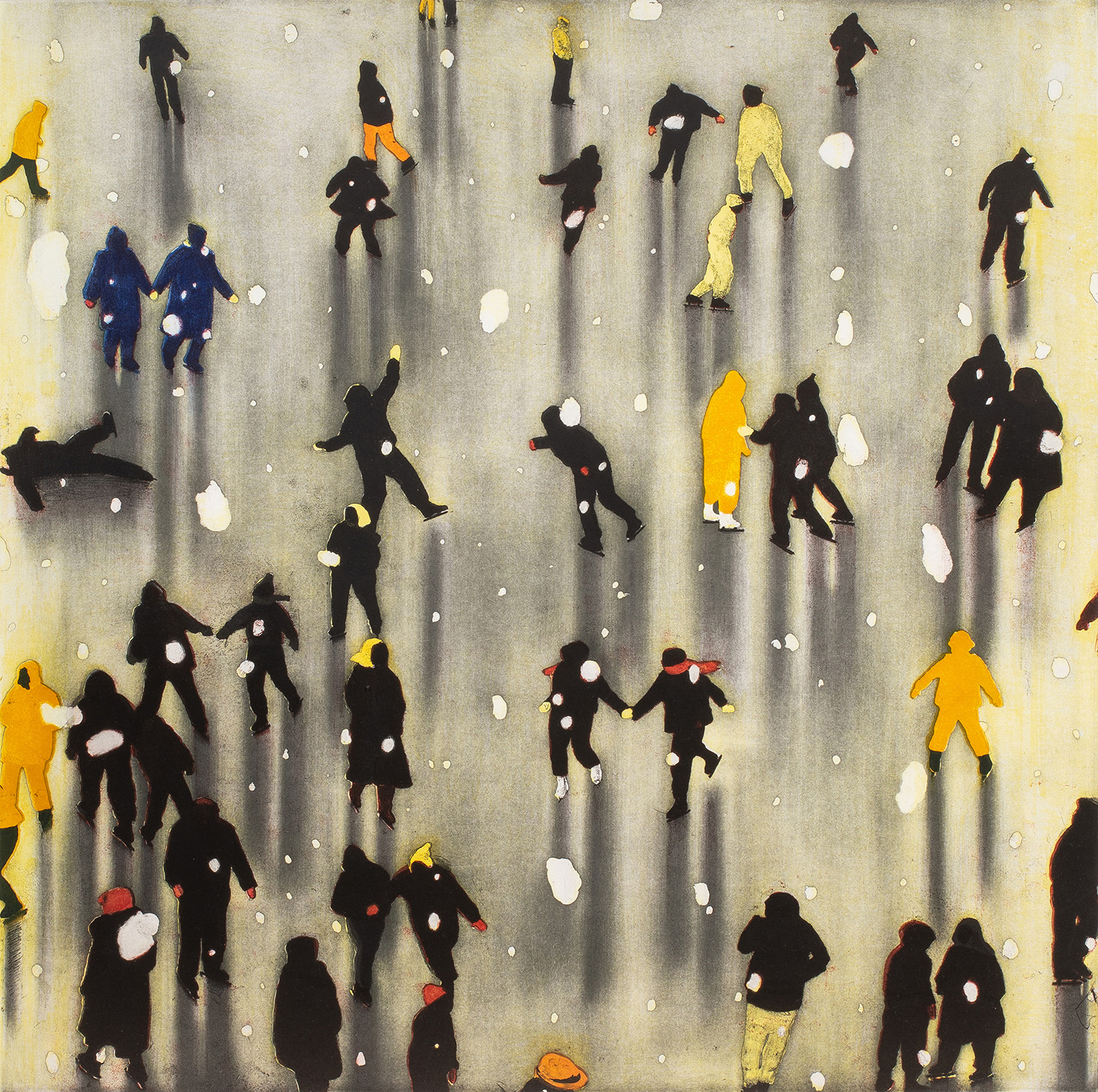 Christopher Brown (American, b. 1951), Forty Flakes, 1992, lithograph in colors, 30″ x 30″ (1 of 2 to be offered). Estimate: $5,000–$7,000