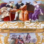 An English enamel snuff box, 18th century. Provenance: The Collection of Adolphus Andrews Jr. and Emily Taylor Andrews, San Francisco. Estimate: $500–$700