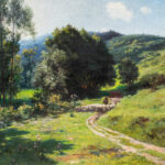 Granville Redmond (American, 1871–1935), Heading Home, 1910, oil on canvas, 32.75″ x 43.25″. Estimate: $50,000–$70,000