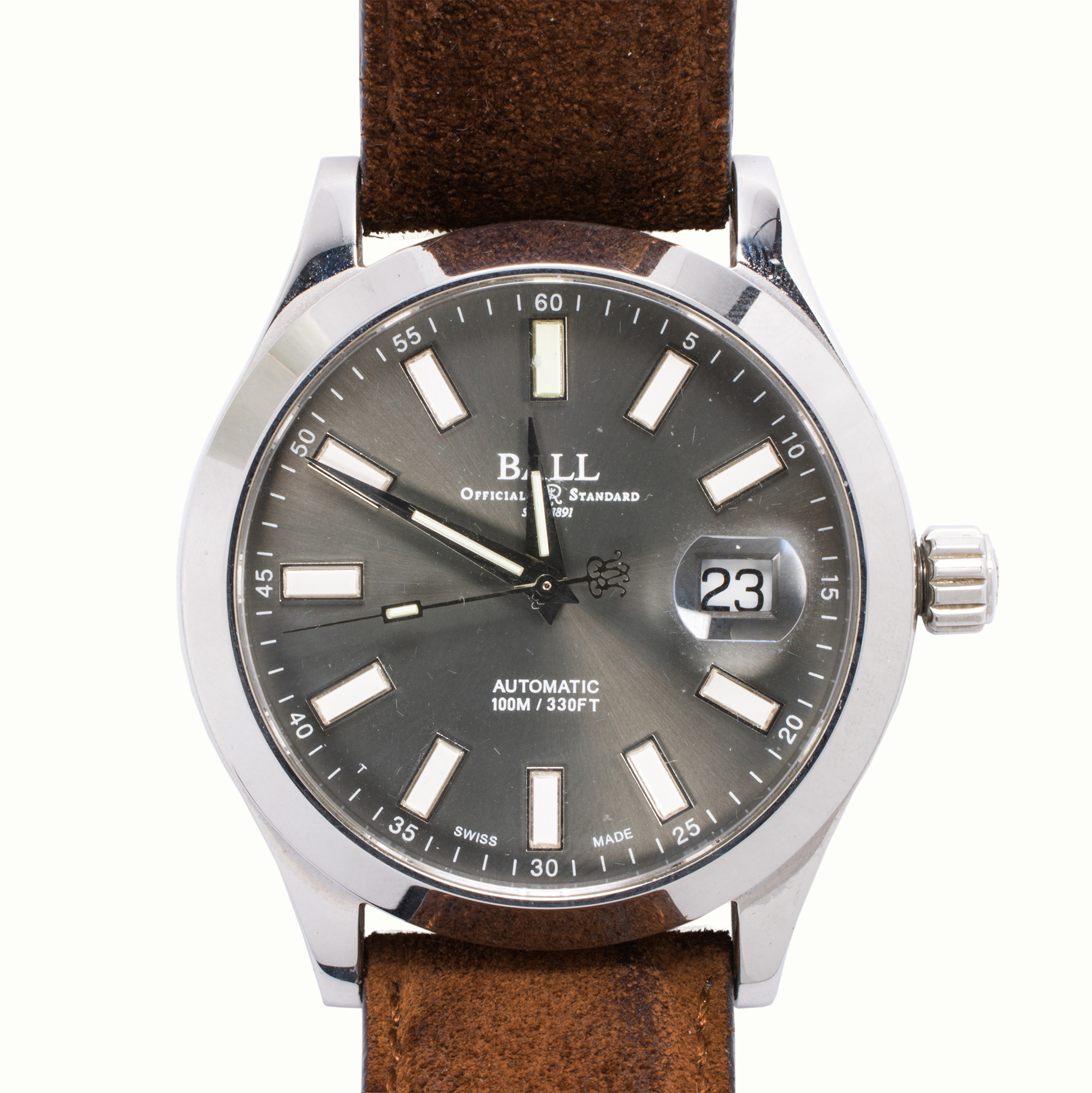 A Ball Engineer Automatic stainless steel watch. Estimate: $1,000–$2,000
